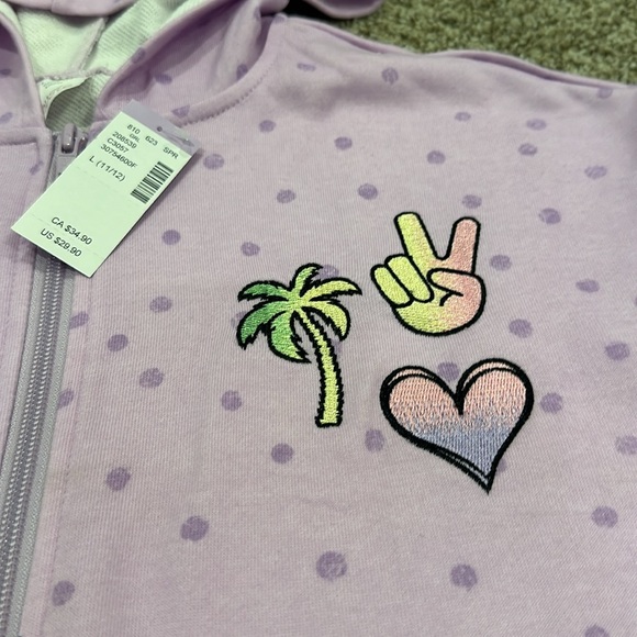 Evsie brand zip front hoodie. New with tag - Picture 2 of 3